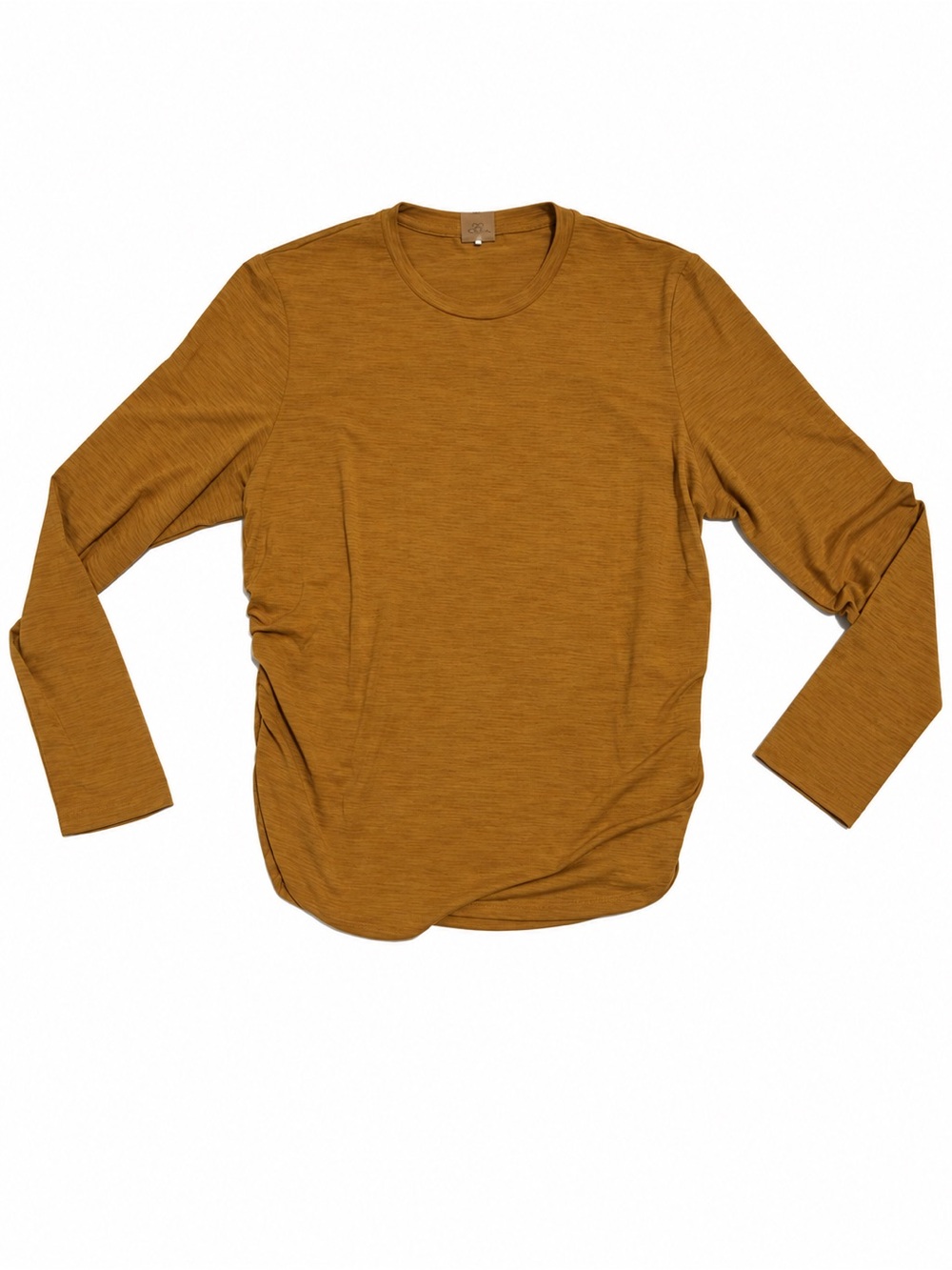 CALIA by Carrie Underwood Long-Sleeve Crewneck Tee - Mustard